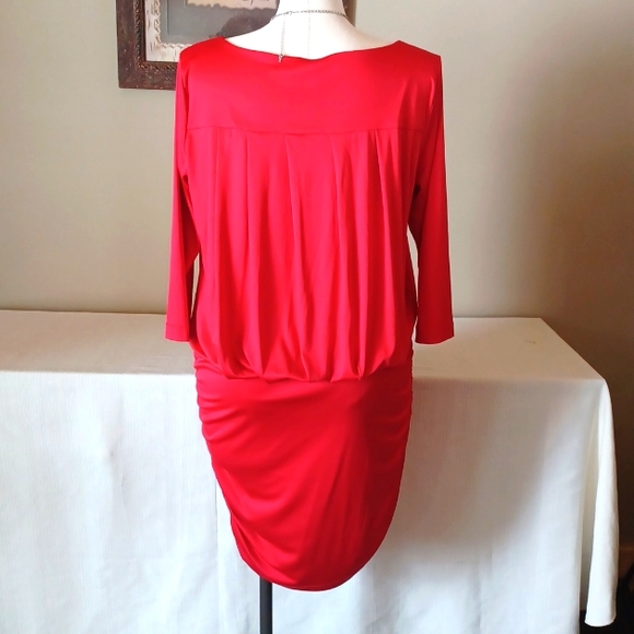 Sz L Red Dress by RACHEL RA CHEL ROY - Picture 4 of 8